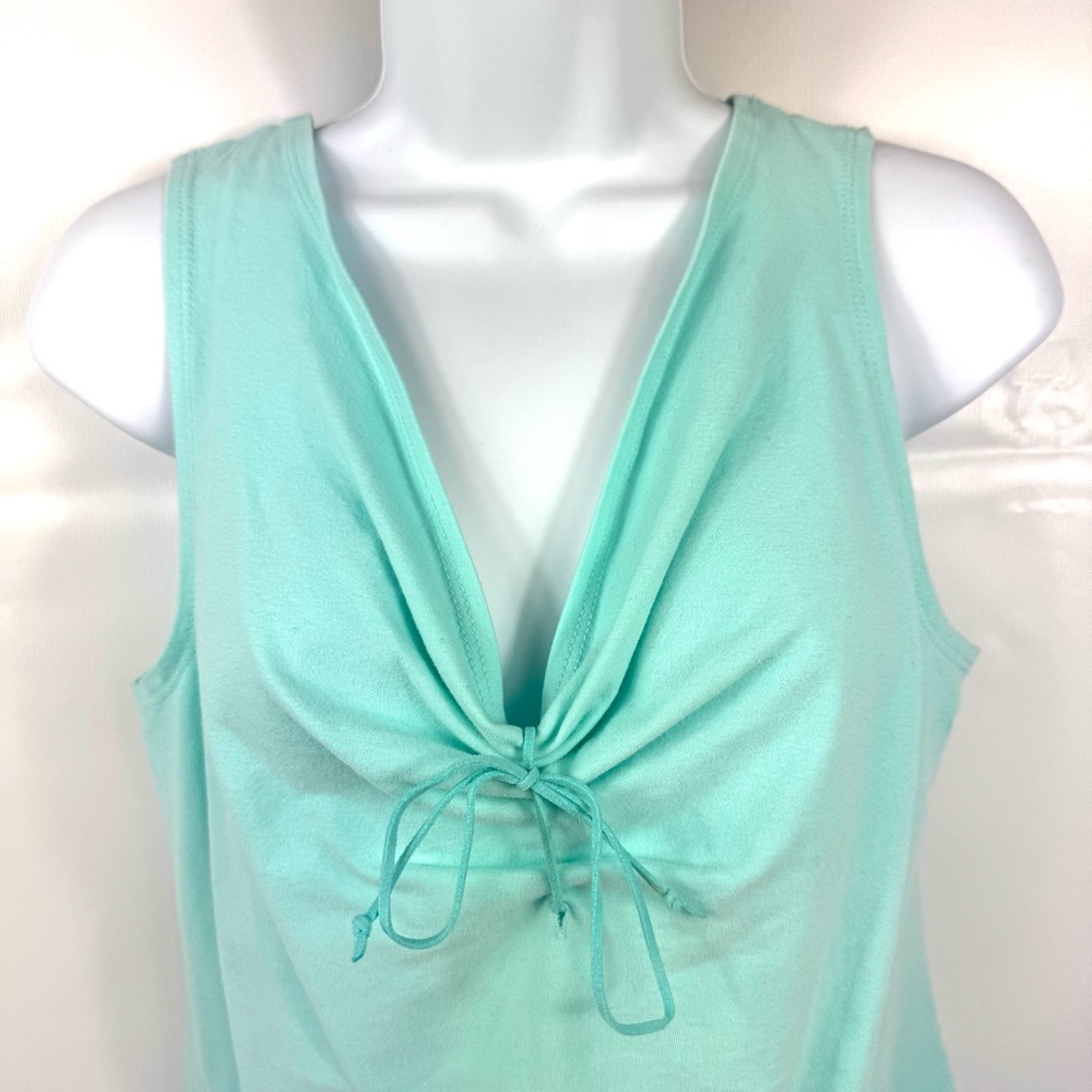 Tyoga stretchy sleeveless mint yoga casual top sz L